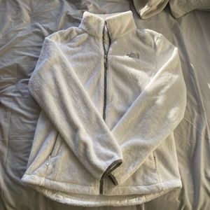 North face fuzzy zip up